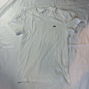 White Lacoste Tshirt